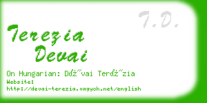 terezia devai business card